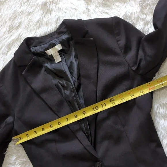 H&M Black Fitted Single Button Blazer - Picture 8 of 10